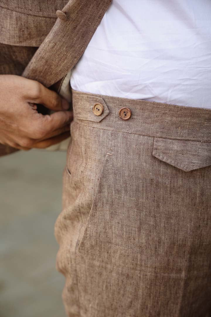Brown Multi button Bandi Set
