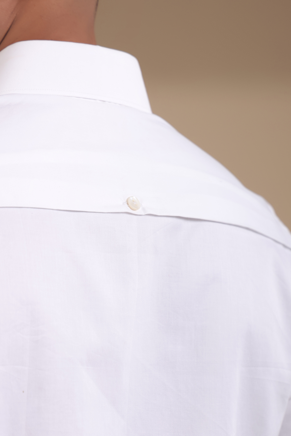 White Full Sleeves Patch Pocket Shirt