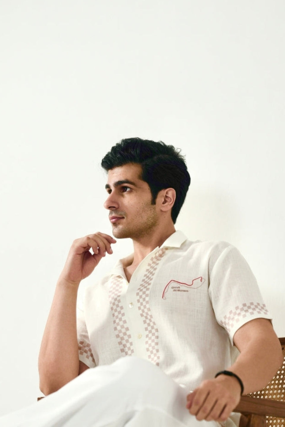 White Monaco Cuban Collar Shirt