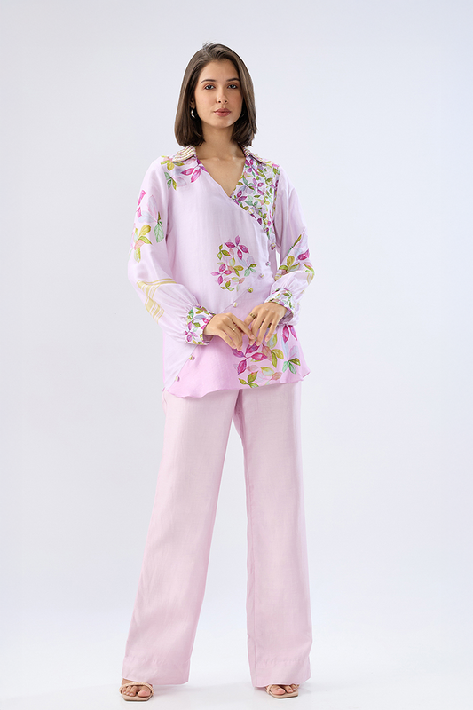 Pink Periwinkle Floral Co-ord Set