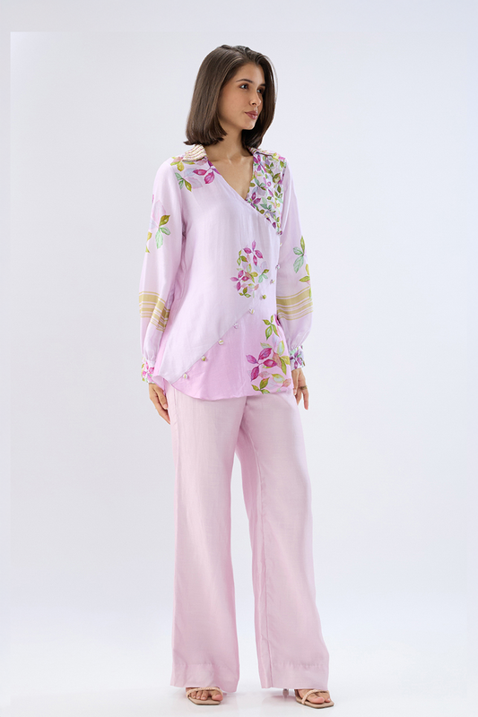 Pink Periwinkle Floral Co-ord Set