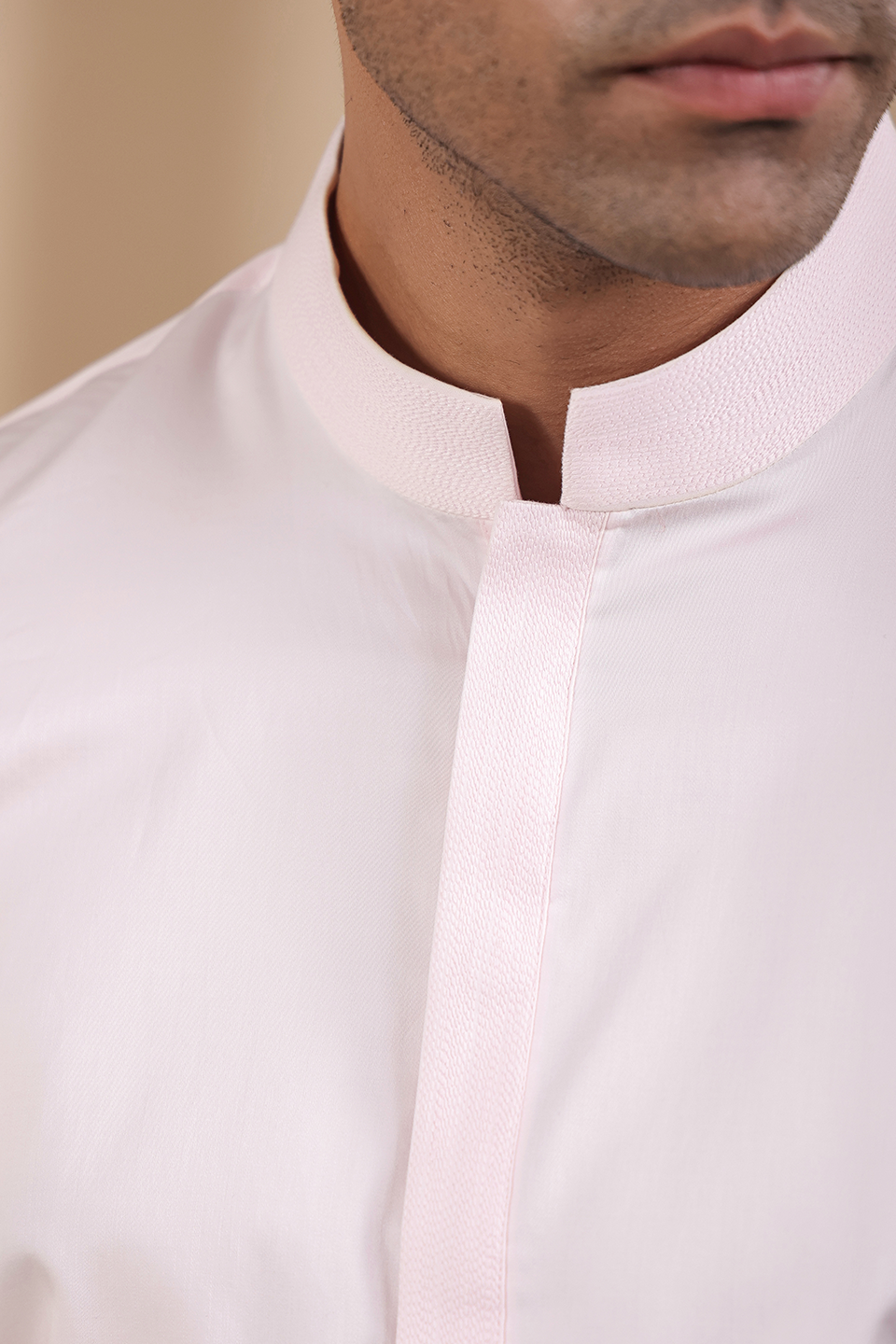 Pink Threadwork Signature Kurta Shirt