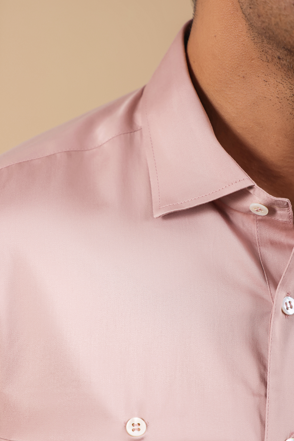 Mauve Full Sleeves Patch Pocket Shirt