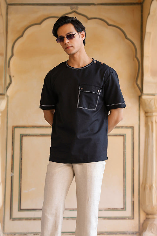 Black Crew Neck T-Shirt