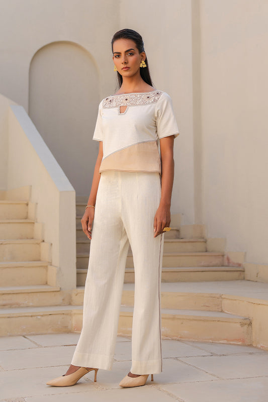 Azure Boat Neck Co-ord Set