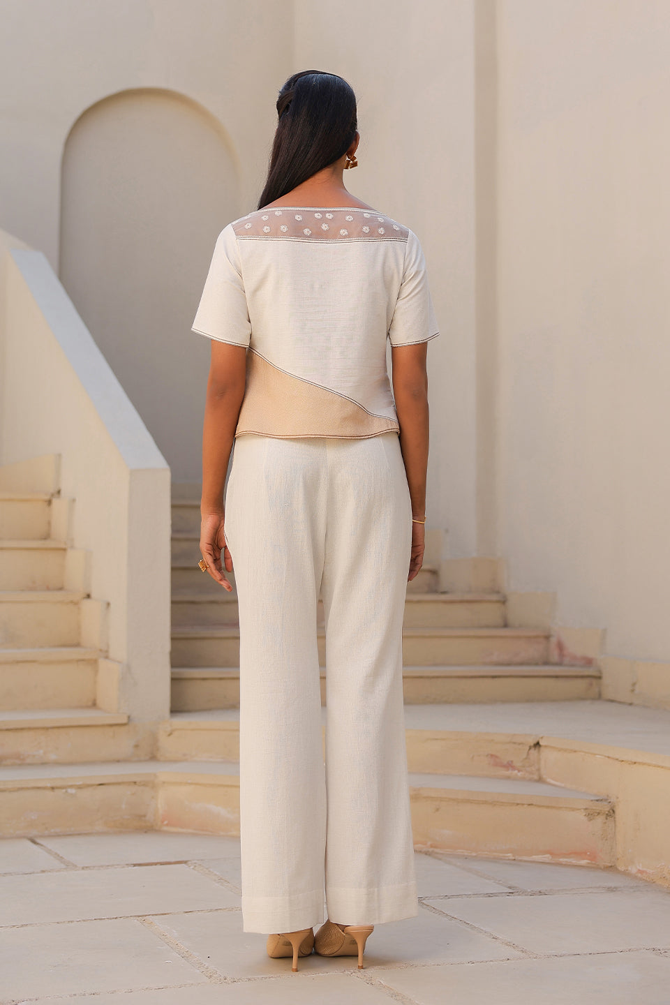 Azure Boat Neck Co-ord Set