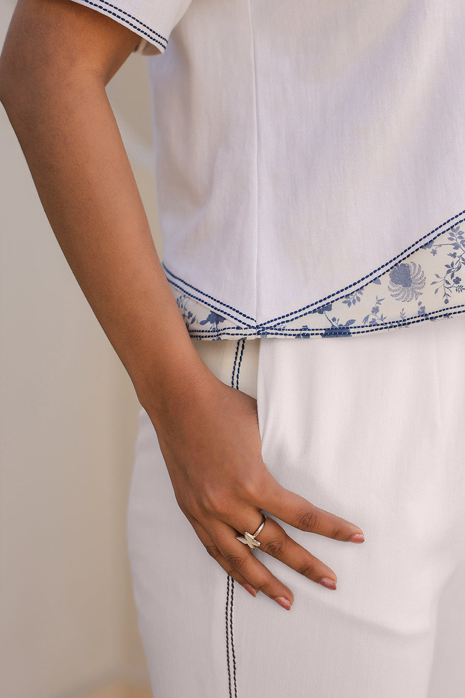 Azure Boat Neck Co-ord Set