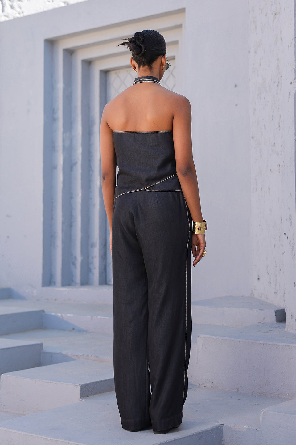Azure Halter Neck Co-ord Set