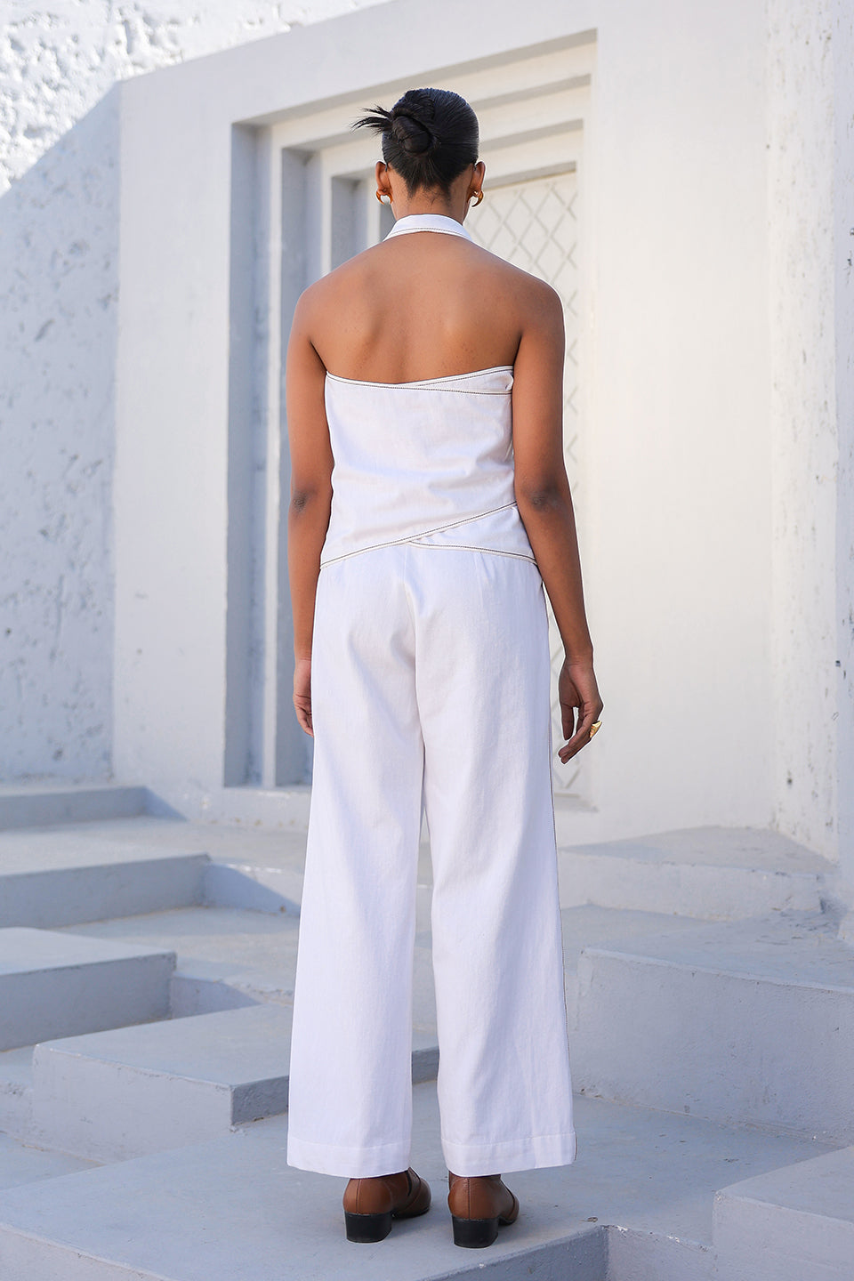 Azure Halter Neck Co-ord Set