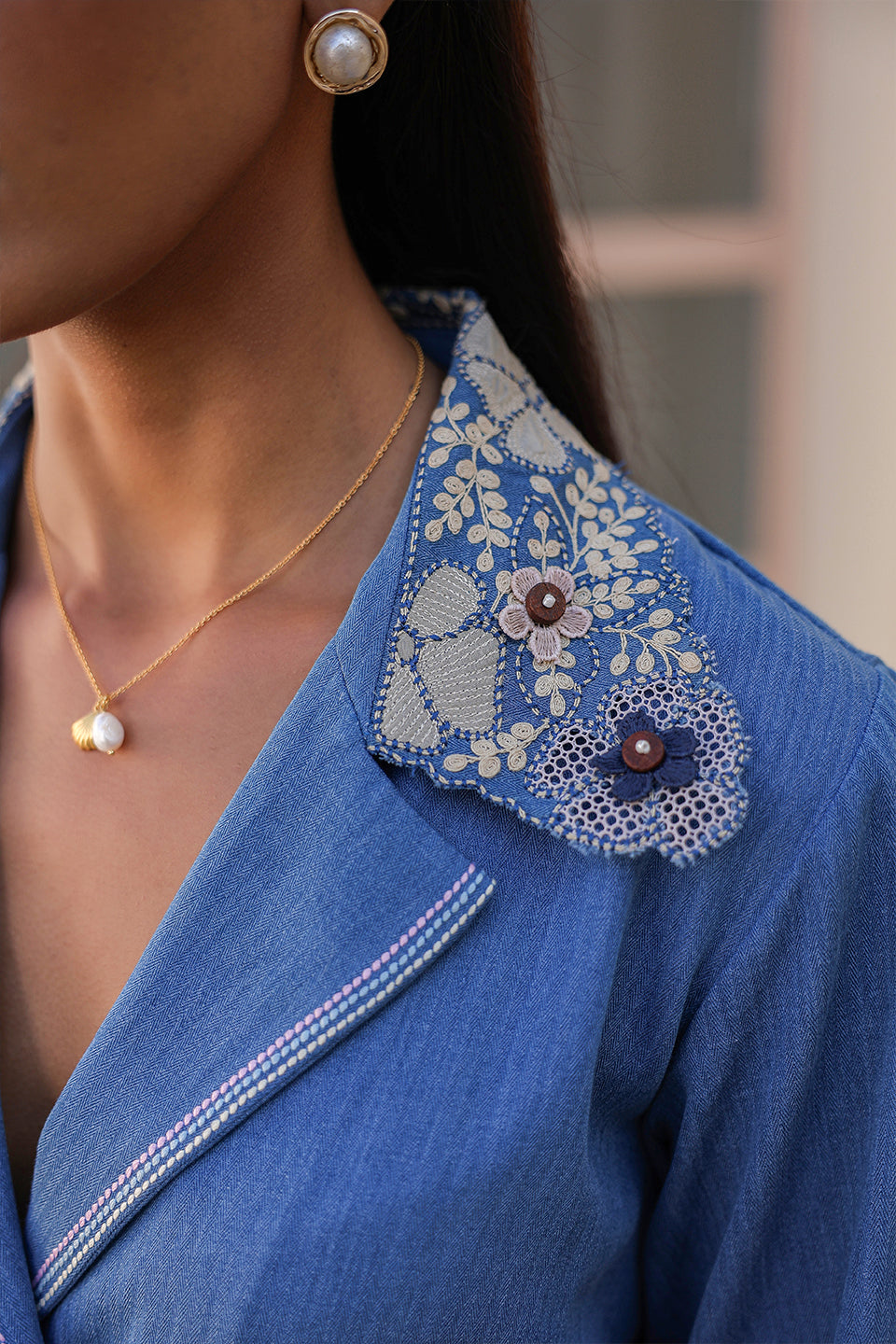 Azure Jacket Style Co-ord Set