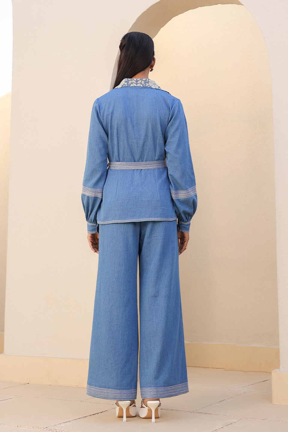 Azure Jacket Style Co-ord Set