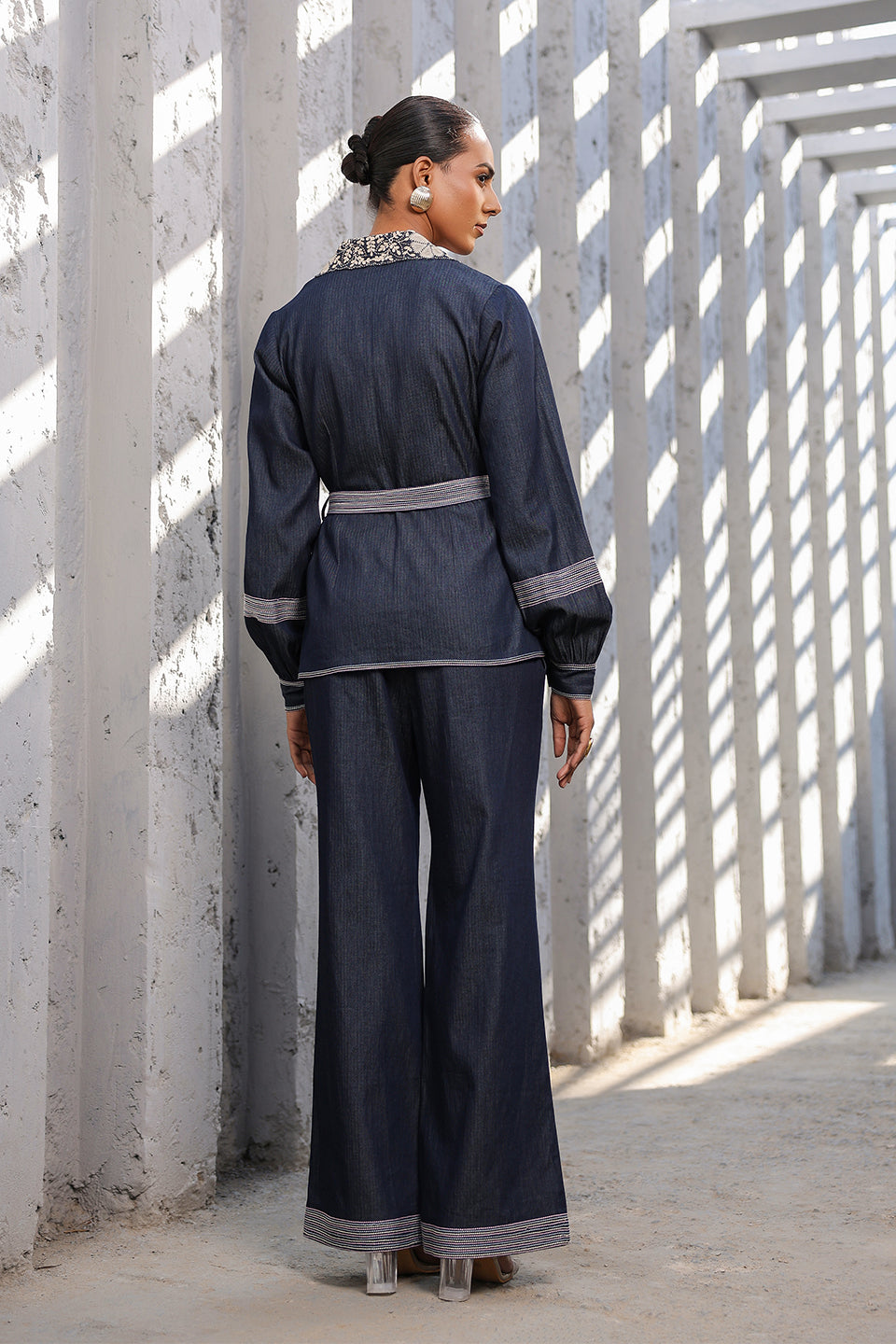 Azure Jacket Style Co-ord Set
