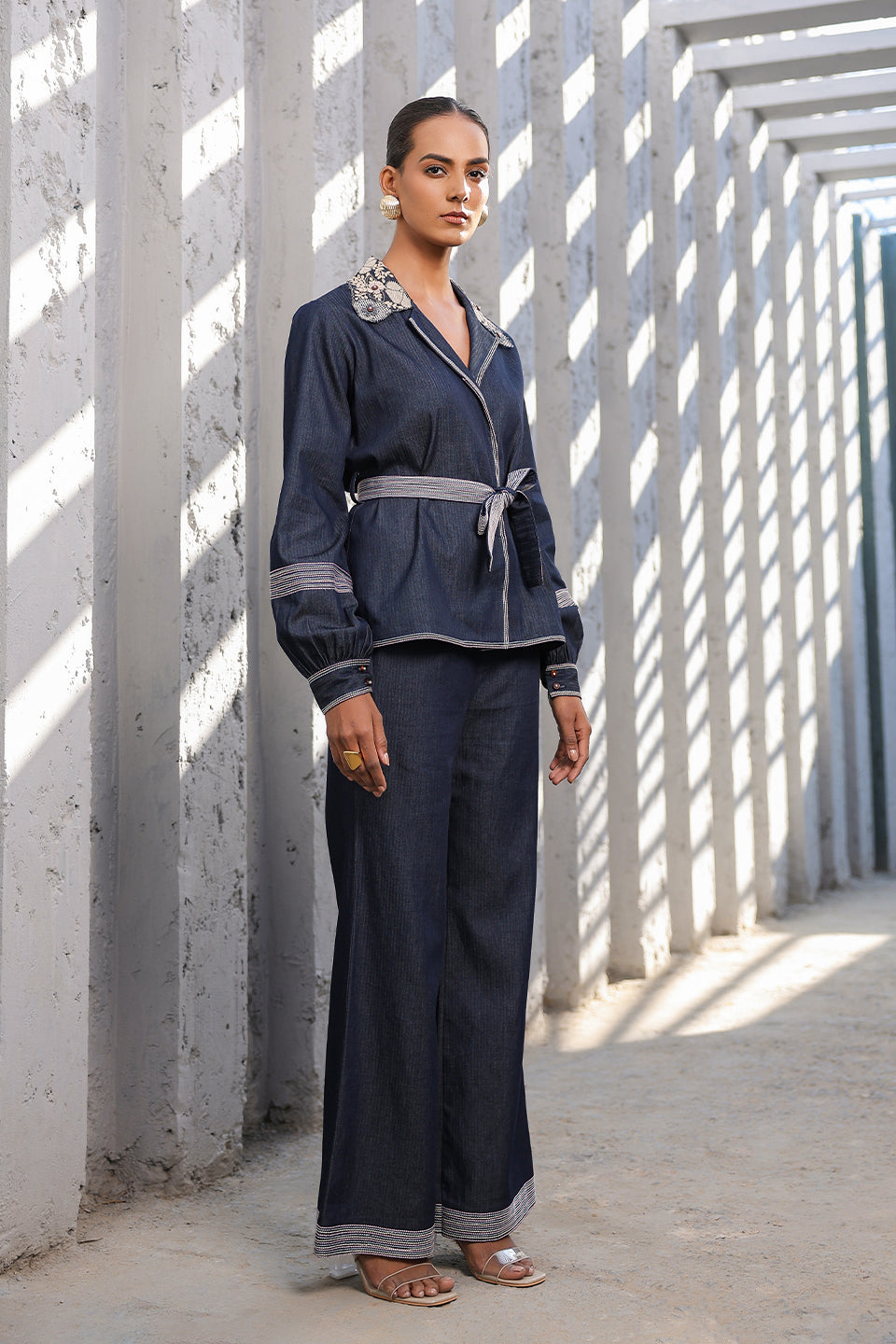 Azure Jacket Style Co-ord Set