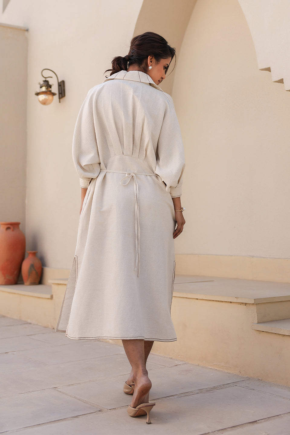 Azure Pearl Kaftan Dress