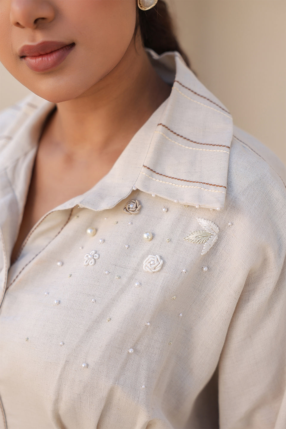 Azure Pearl Kaftan Dress