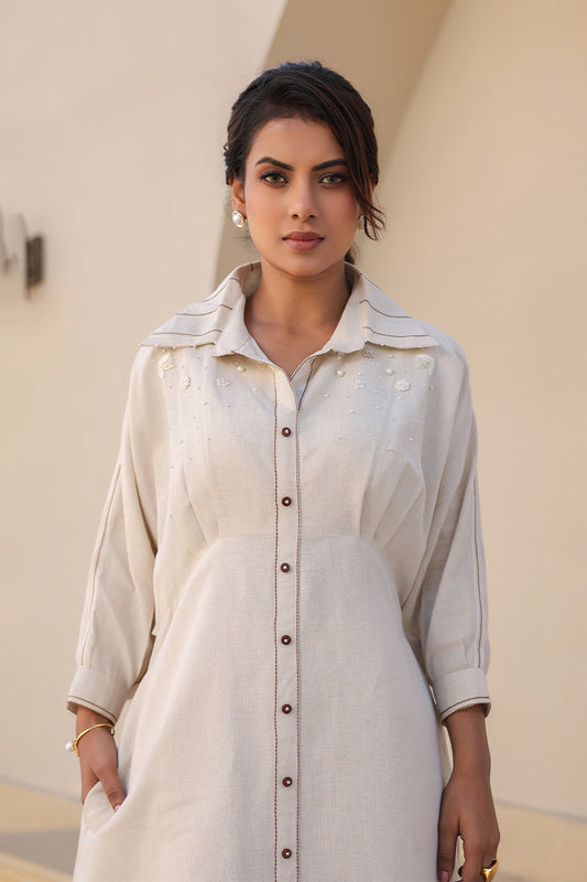 Azure Pearl Kaftan Dress