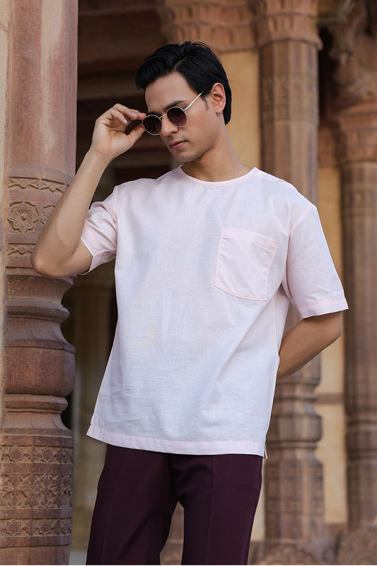 Pink Crew Neck T-Shirt