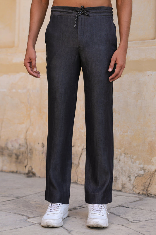 Black Denim Pajama Pants