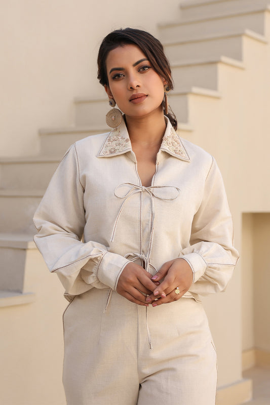 Azure Tie-Up Co-ord Set