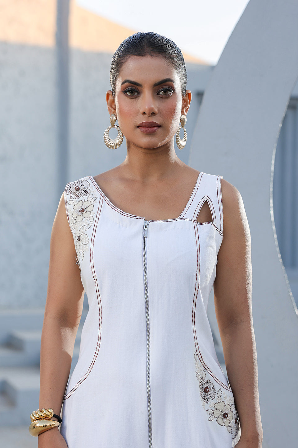 Azure Zip It Up Dress
