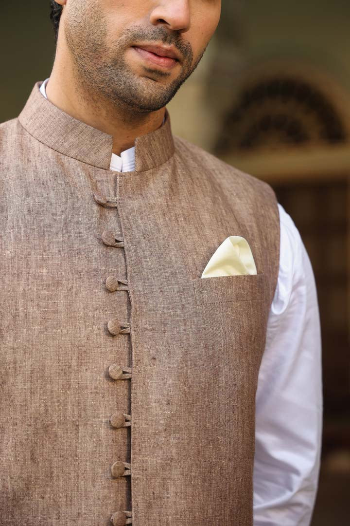 Brown Multi button Bandi Set