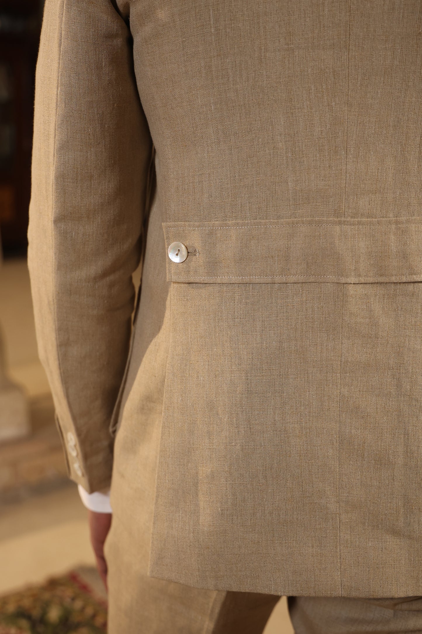 Beige Bandhgala Jacket