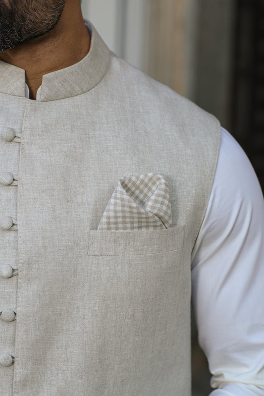 Beige Multi Button Bandi