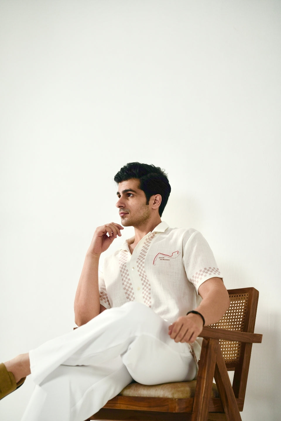 White Monaco Cuban Collar Shirt