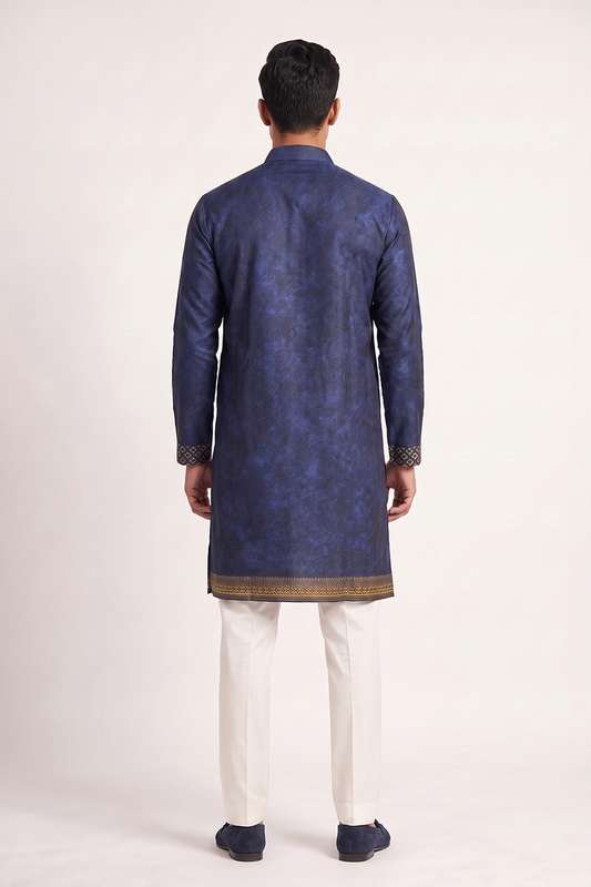 Blue Imperial Silk Kurta