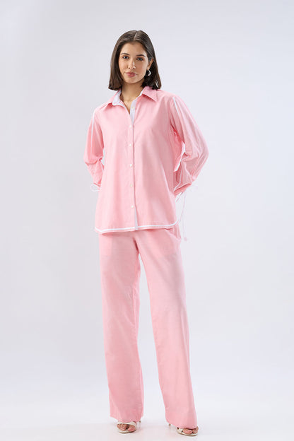 Pink Shirt style co-ord set