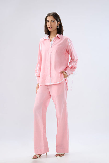 Pink Shirt style co-ord set