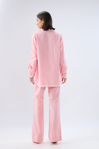 Pink Shirt style co-ord set