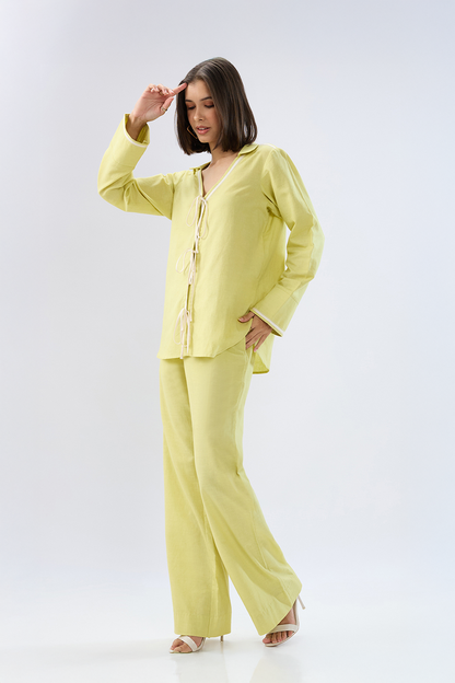 Green Tie-up co-ord set