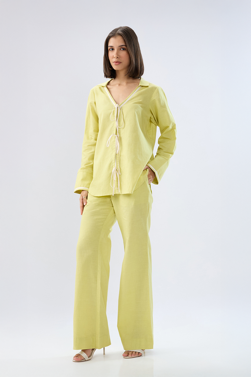 Green Tie-up co-ord set