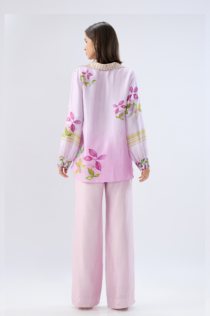 Pink Periwinkle Floral Co-ord Set