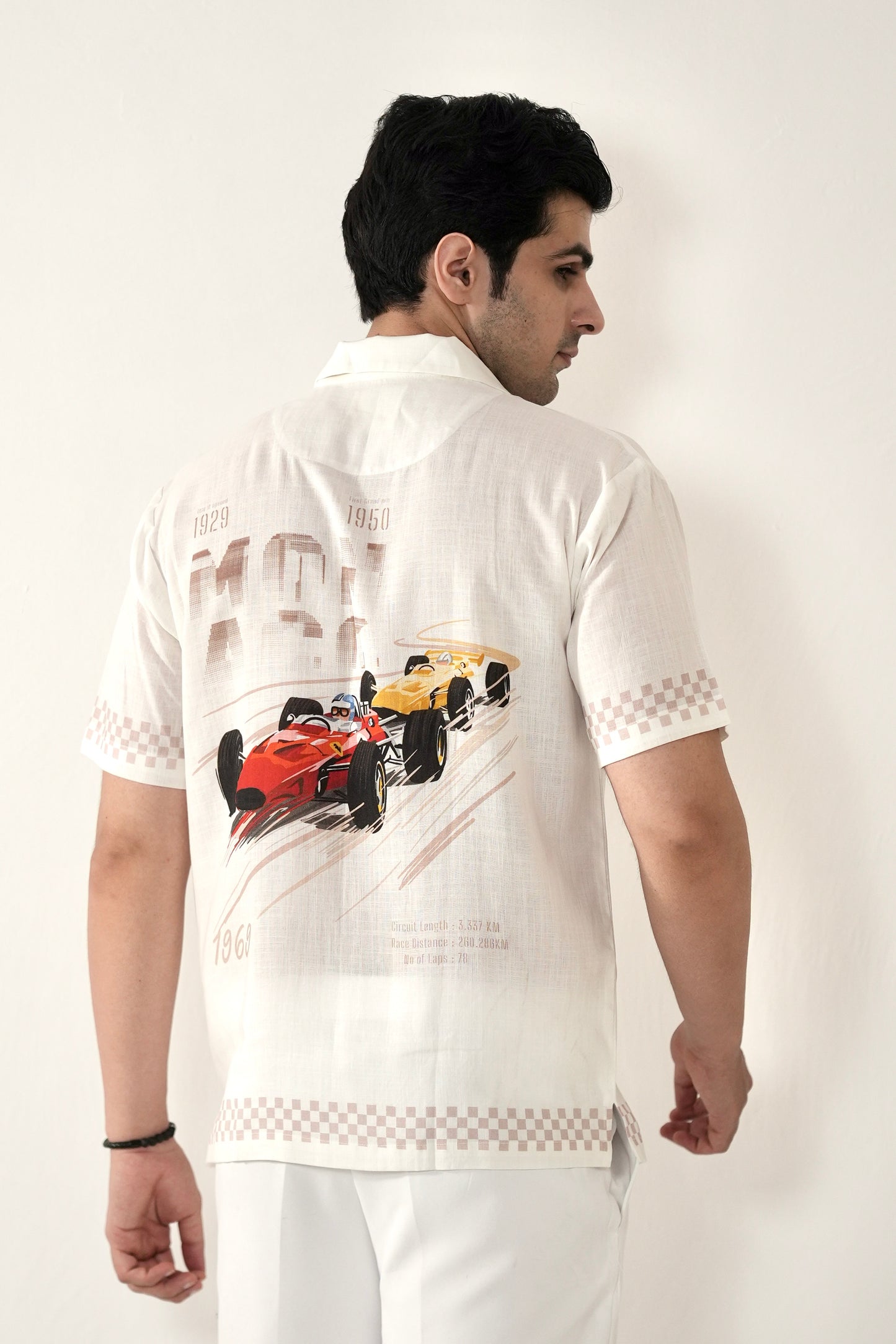 White Monaco Cuban Collar Shirt