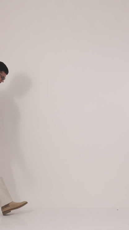 Dark Blue Denim Abstract Patchwork T-shirt